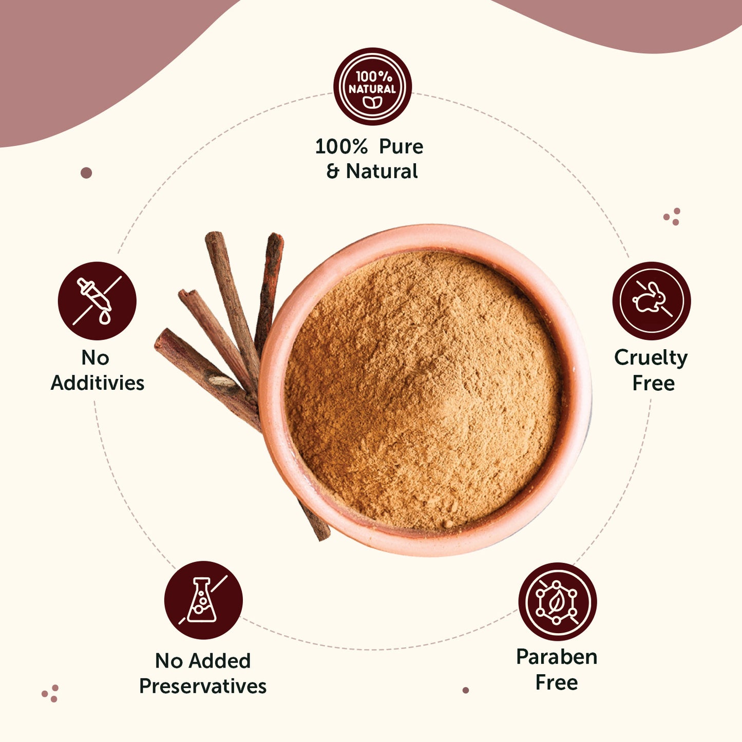 100% Natural Manjistha Powder - For Clear & Glowing Skin