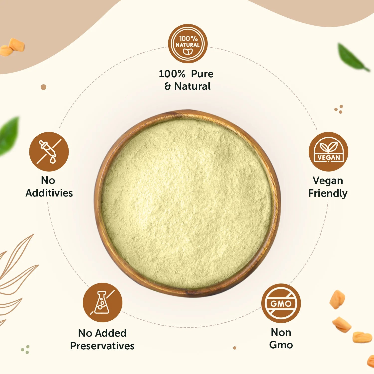 100% Natural Methi Seeds Powder - For Hair Strengthening & Nourishment