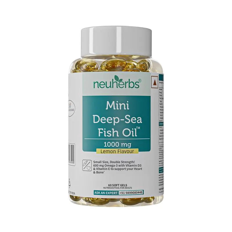 Mini Deep Sea Fish Oil 1000 mg (Lemon Flavour)