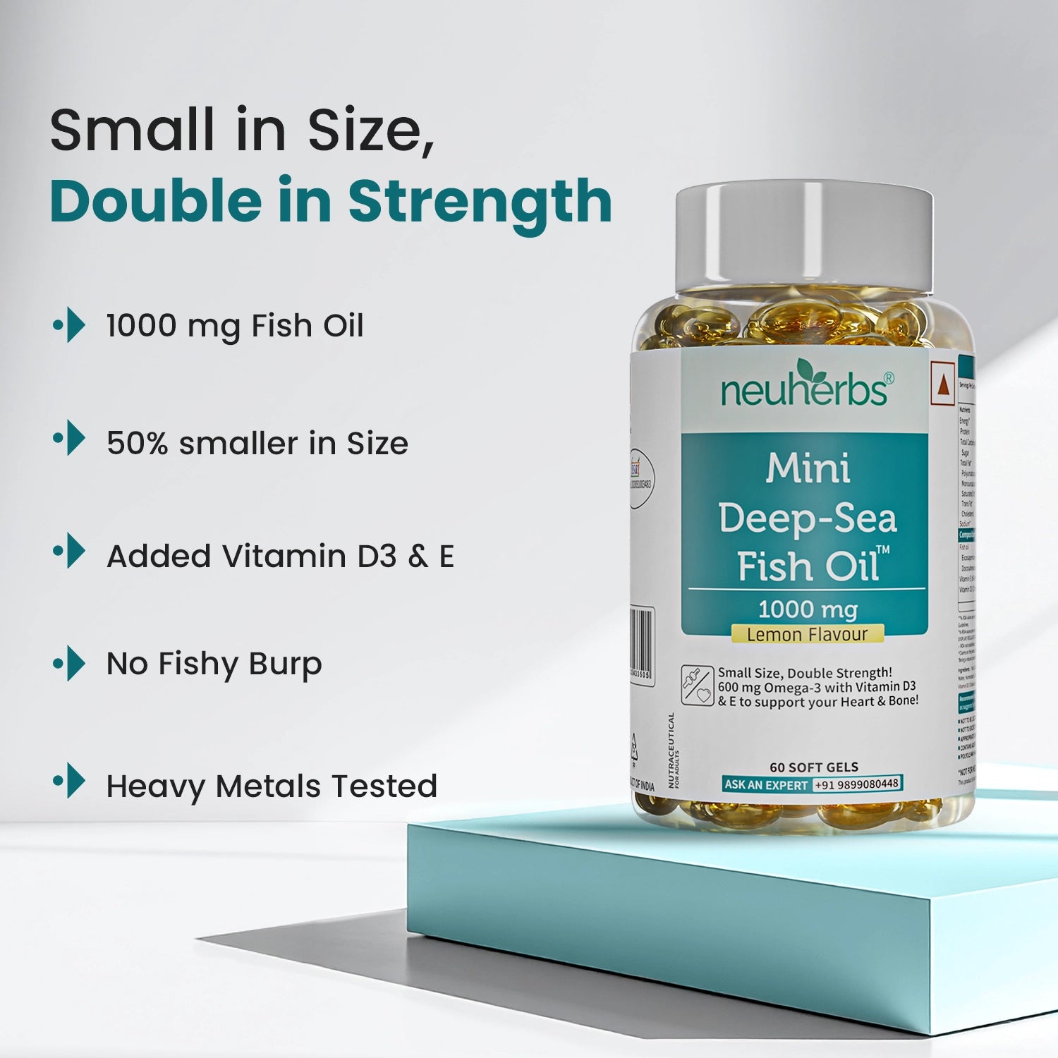 Mini Deep Sea Fish Oil 1000 mg (Lemon Flavour) image 2