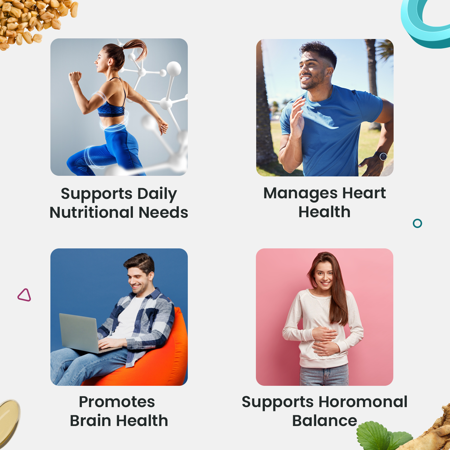 Couple’s Wellness Pack– Mini Fish Oil Omega-3 & Multivitamin Women Combo image 2