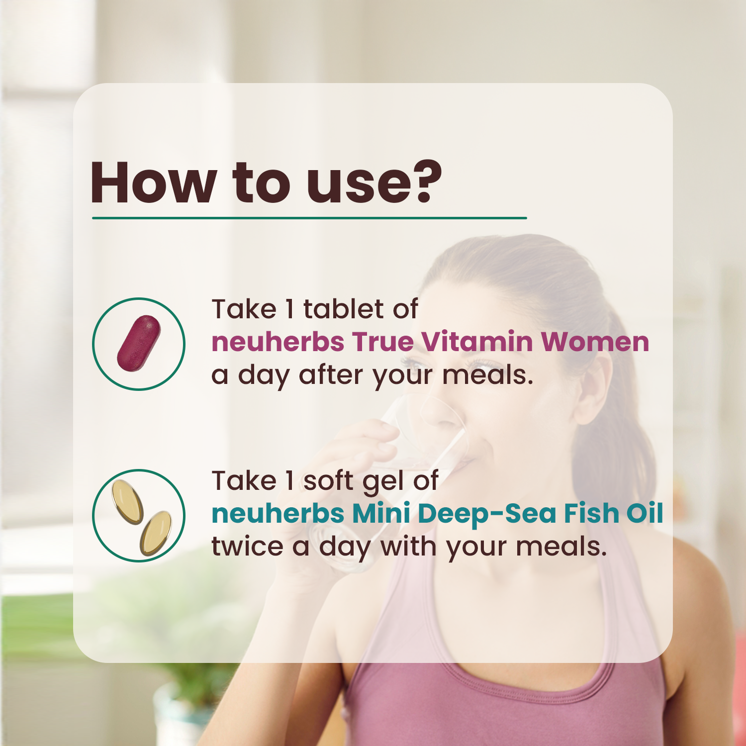 Couple’s Wellness Pack– Mini Fish Oil Omega-3 & Multivitamin Women Combo image 5