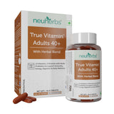 True Vitamin Adult 40+ Multivitamins For Adults With Herbal Blend To Support Immunity, Energy, Digestion & Daily Wellness.