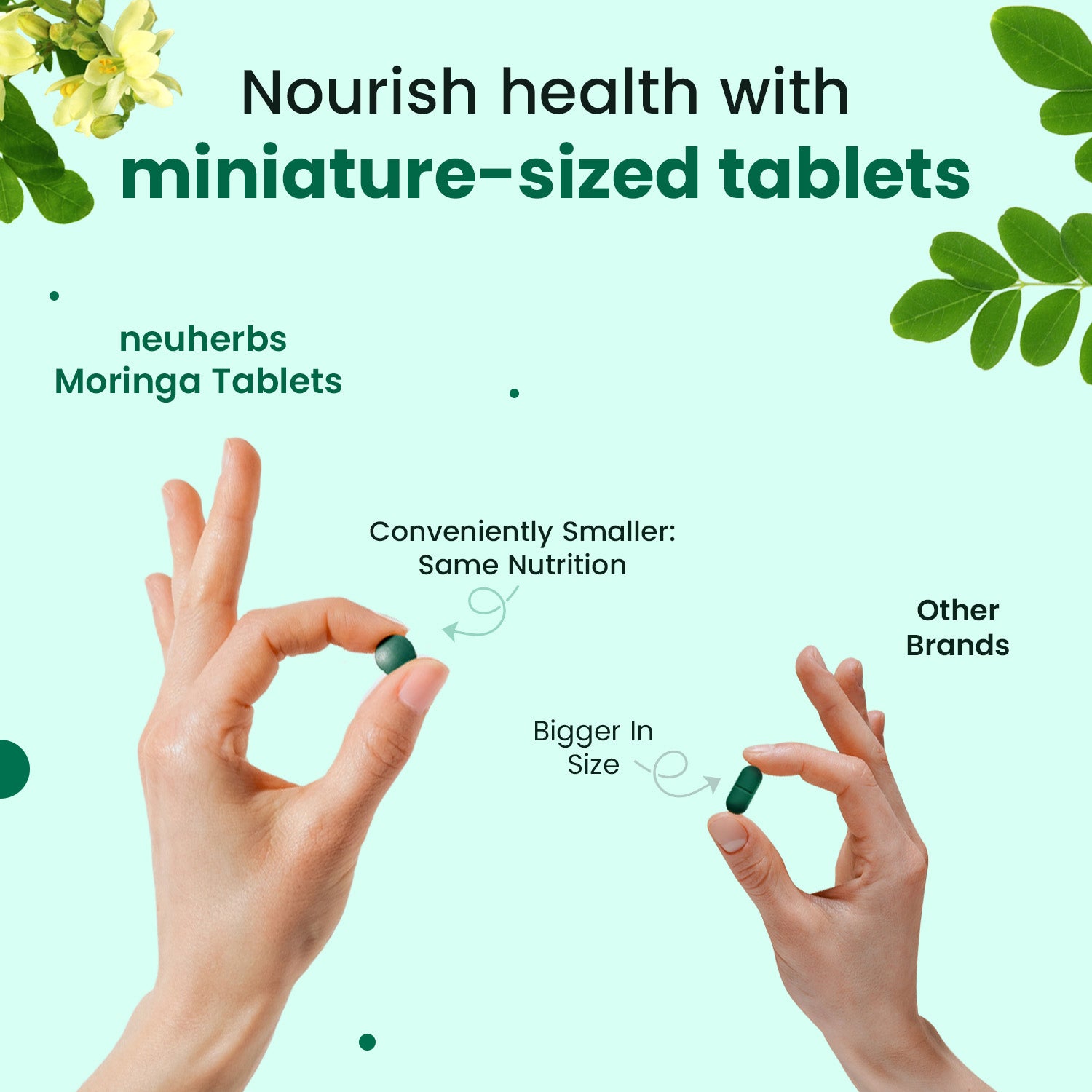 Organically Certified Moringa Tablet for High Energy, Detoxification and overall wellness for Men and Women