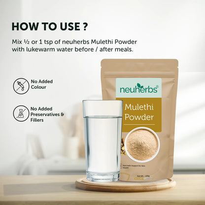 Mulethi Powder for Skin Tightening & Sore Throat