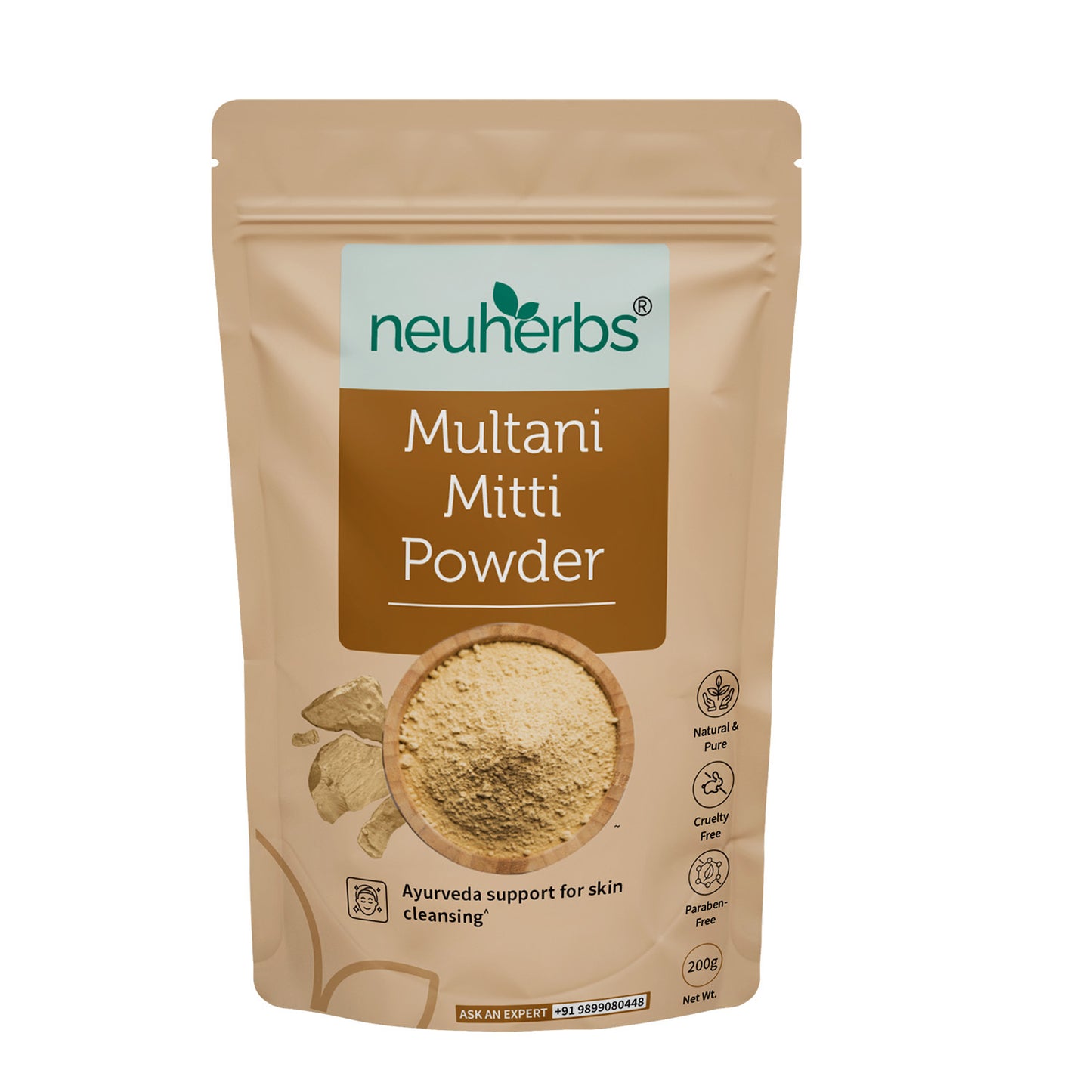 100% Natural Multani Mitti Powder For Brighter & Glowing Skin