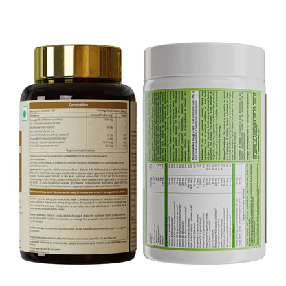 True Vitamin 60 Tablets & Ashwagandha 1000 Plus 60 Tablets Combo