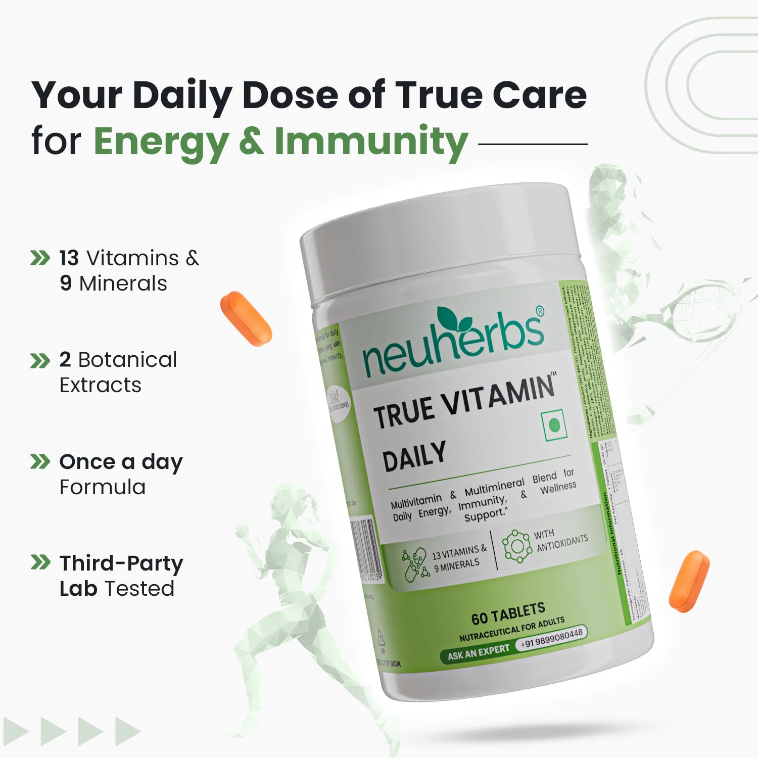 Neuherbs True Vitamin Daily Tablets image 2