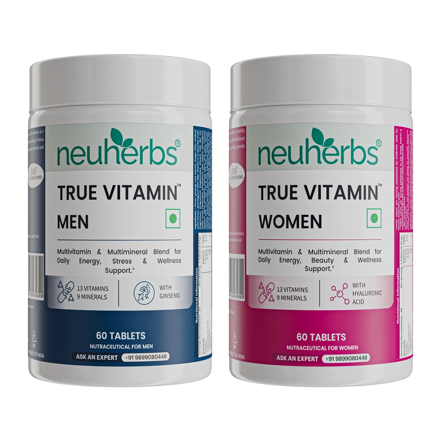 Neuherbs Multivitamins For Men & Women Combo