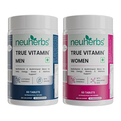 Neuherbs Multivitamins For Men & Women Combo