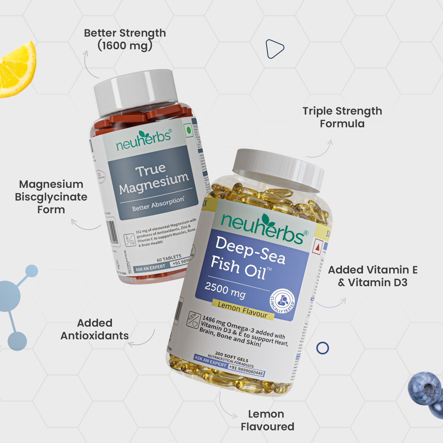 Neuherbs Men’s Muscle Health Pack for Strength & Recovery image 2