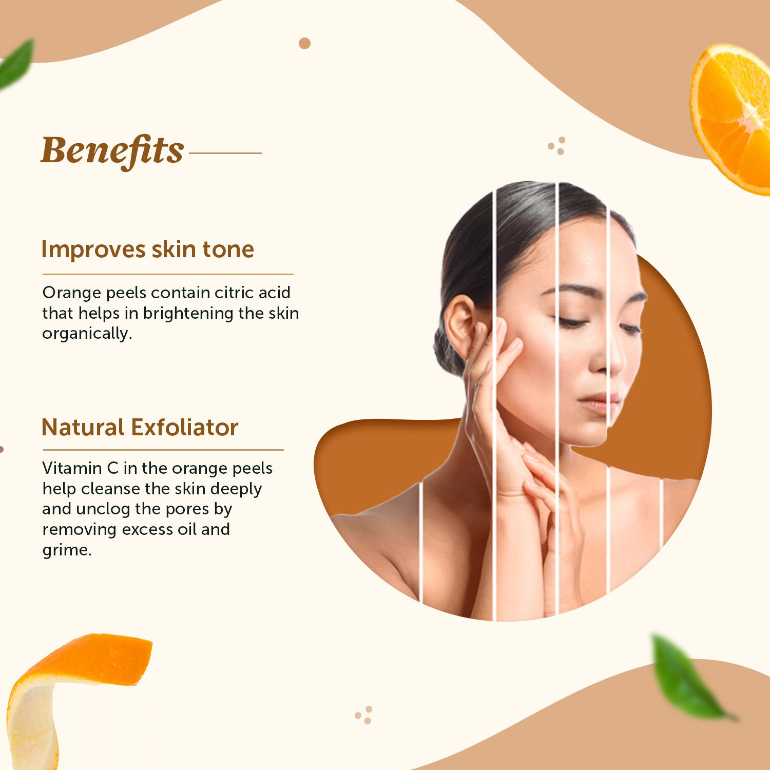 100% Natural Orange Peel Powder For Skin Glow & Reduce Dullness image 3