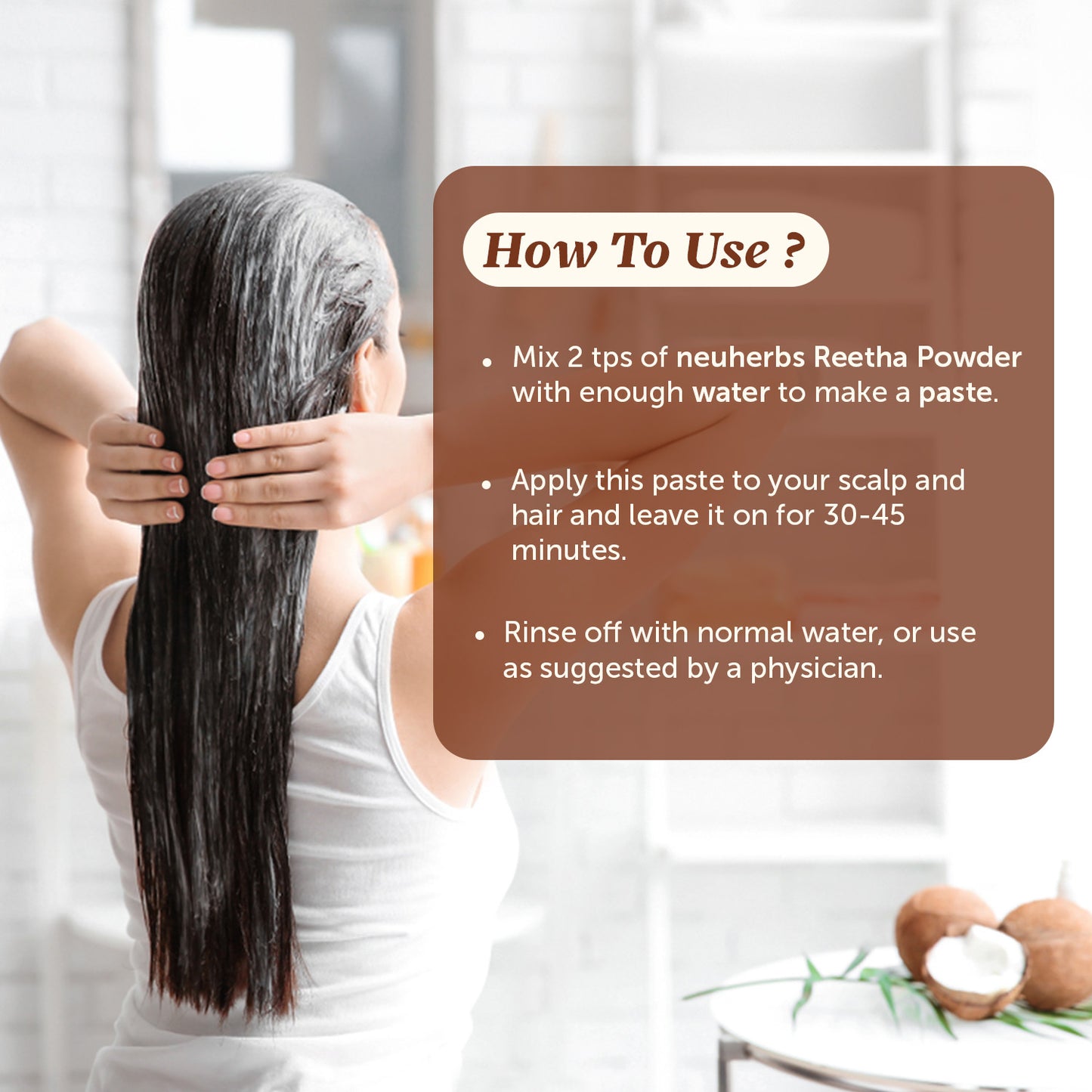 100% Natural Reetha Powder- For Hair Cleansing & Nourishment