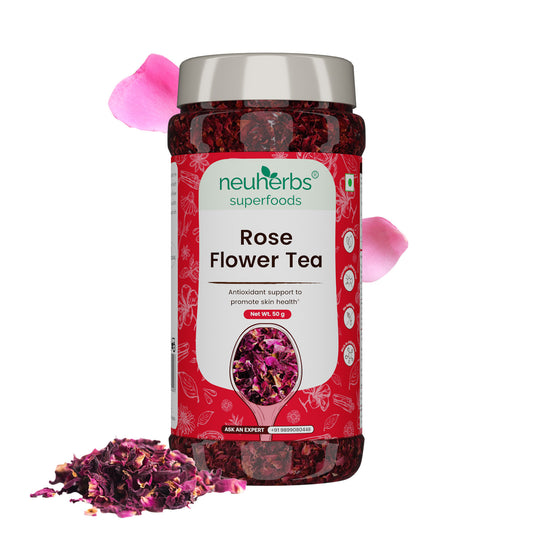 Rose Flower Tea For Glowing Skin, Improves Skin Tone- 50 gm