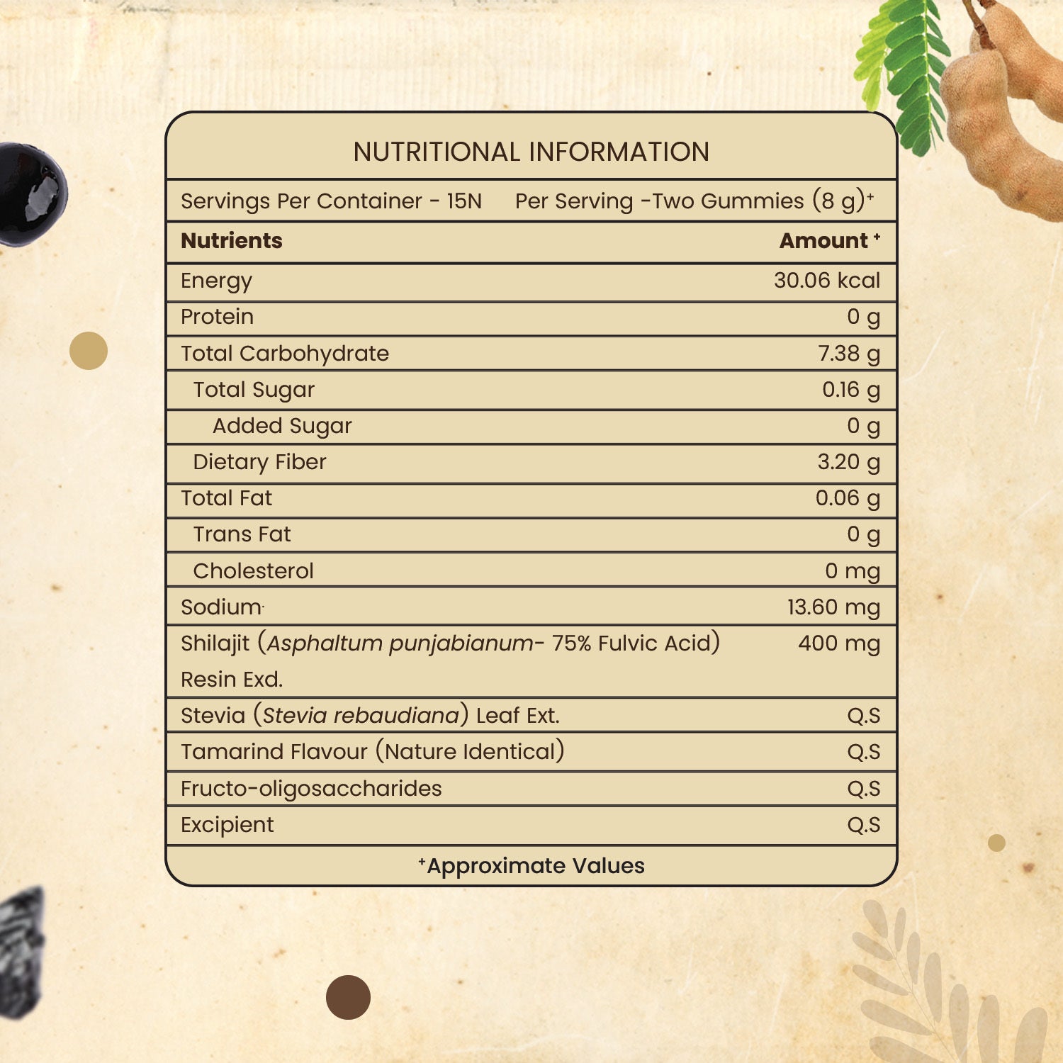 Pure Himalayan Shilajit Gummies 30 (Tamarind Flavour) for Stamina image 6