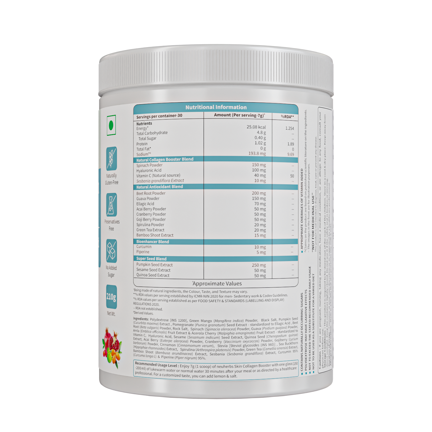 Skin Collagen Booster with Hyaluronic Acid for Skin Glow