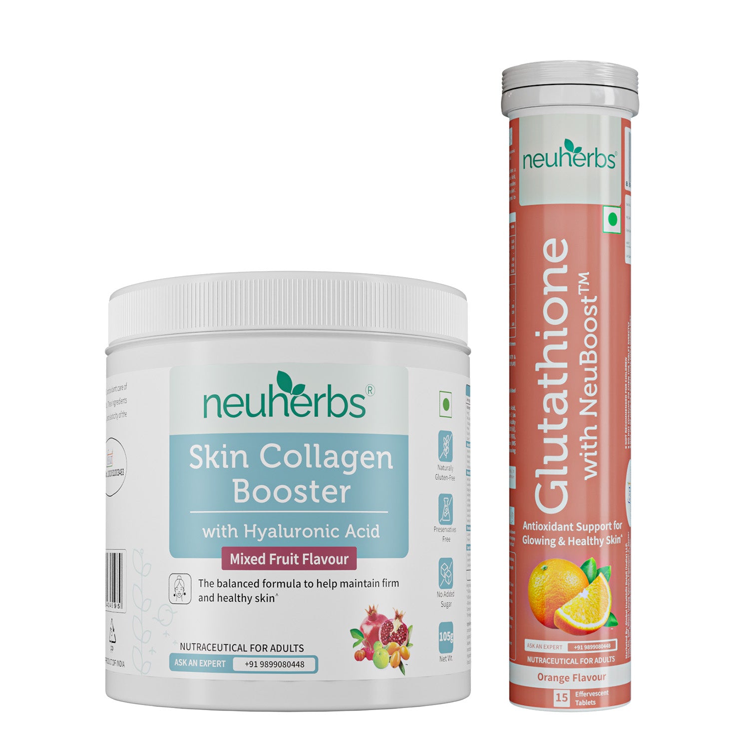 Radiant Skin Combo: Collagen & Glutathione Tablets image 1