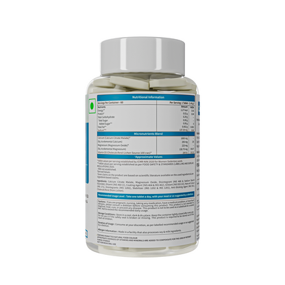 True Calcium Tablets with Plant Vitamin D3 for Stronger Bones