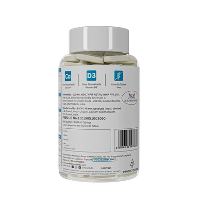 True Calcium Tablets with Plant Vitamin D3 for Stronger Bones