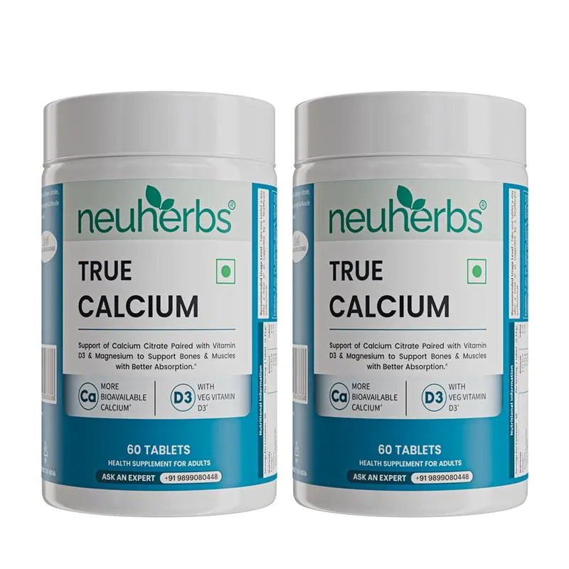 True Calcium Tablets with Plant Vitamin D3 for Stronger Bones