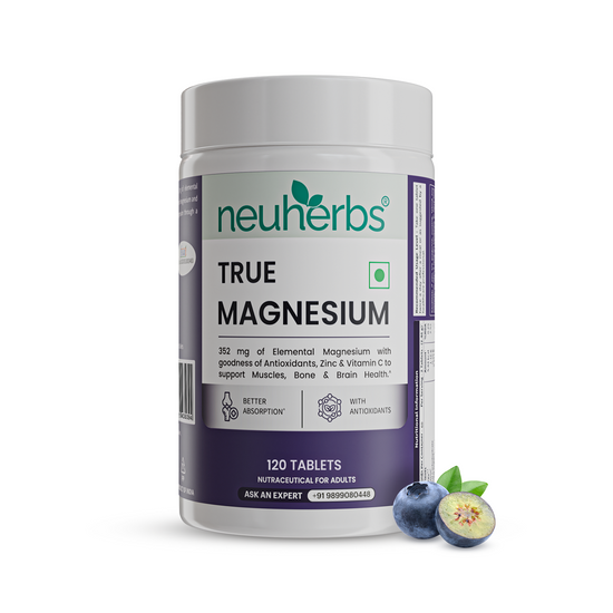 True Magnesium Tablets - Relax Muscles & Mind, Support Bones