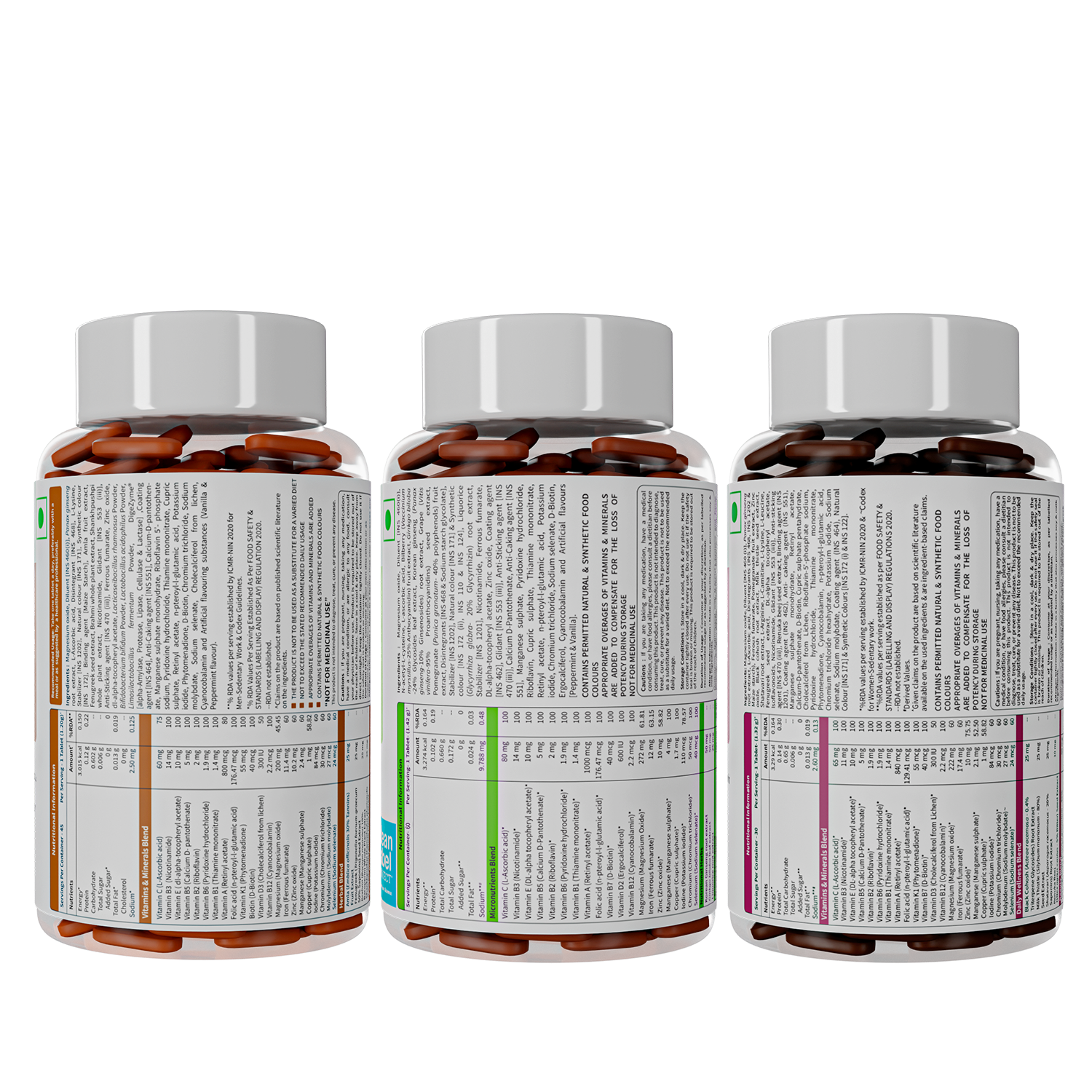 True Vitamin 60 Tablets & True Vitamin Women 30 Tablets & True Vitamin Adults 40+ 45 Tablets Combo