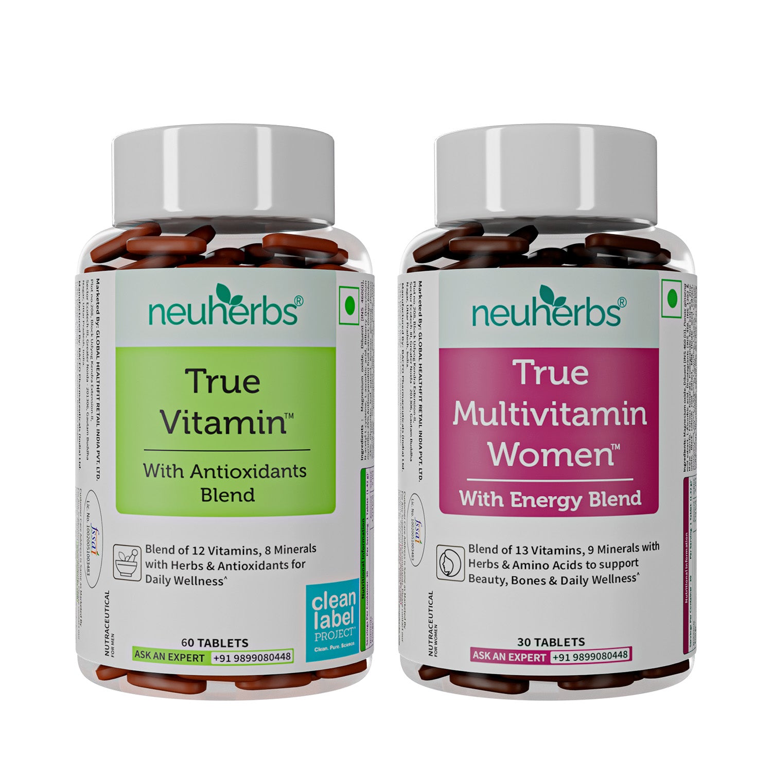True Vitamin 60 Tablets & True Vitamin Women 30 Tablets Combo
