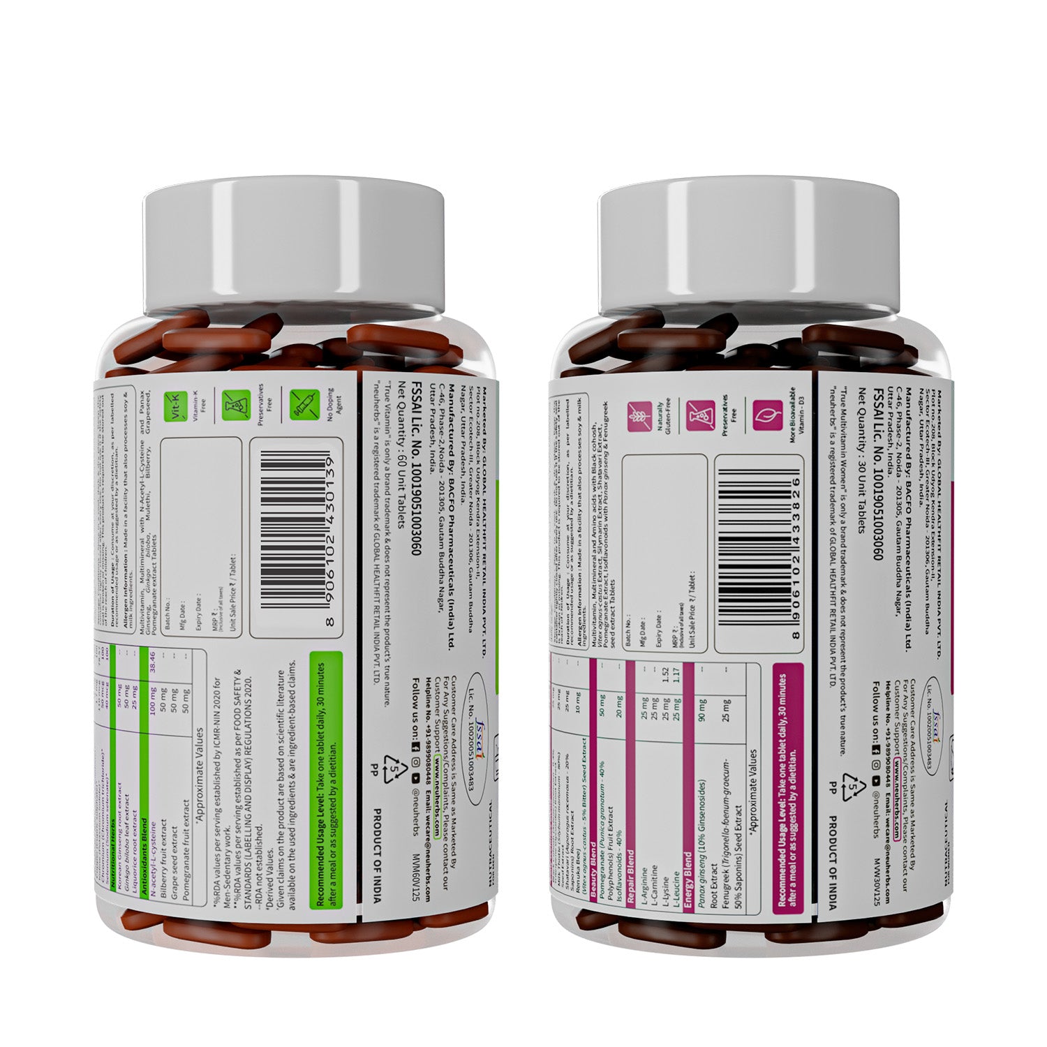 True Vitamin 60 Tablets & True Vitamin Women 30 Tablets Combo