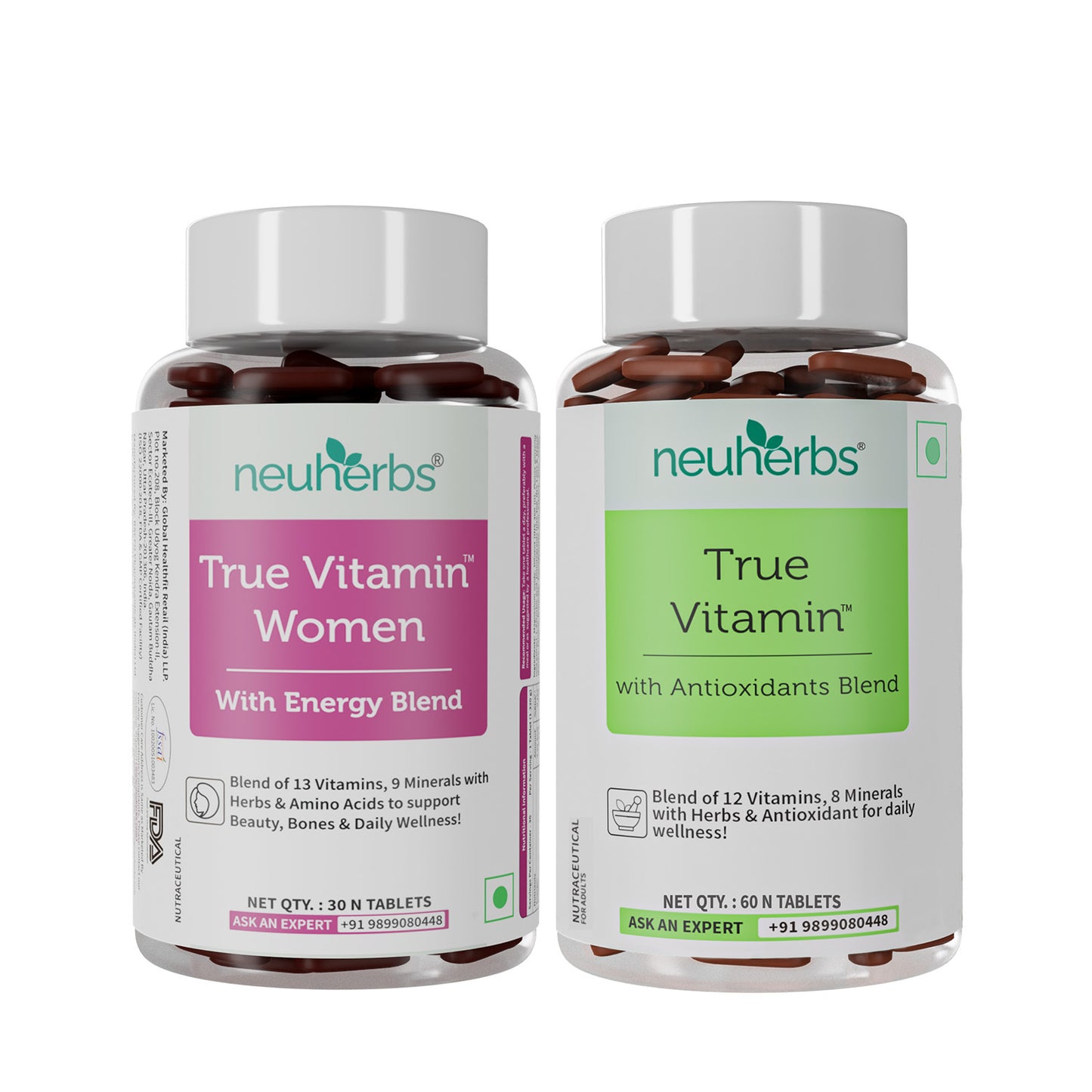 True Vitamin 60 Tablets & True Vitamin Women 30 Tablets Combo