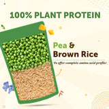 True Plant Protein Powder With Omega 3 100% Flavoured Plant Protein 24g Protein (Rice & Pea Protein Isolate) Digestive Enzymes & Probiotics For Muscle building.
