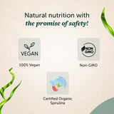Organically Certified Spirulina Tablets for High Energy, Immunity and Weight Management for Men and Women
