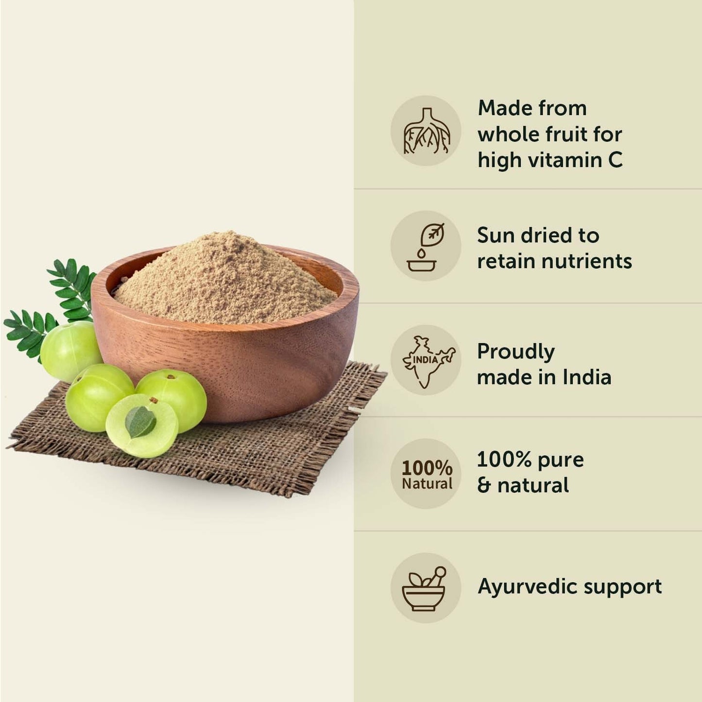 Organic Amla Powder: Boost Hair & Skin Health