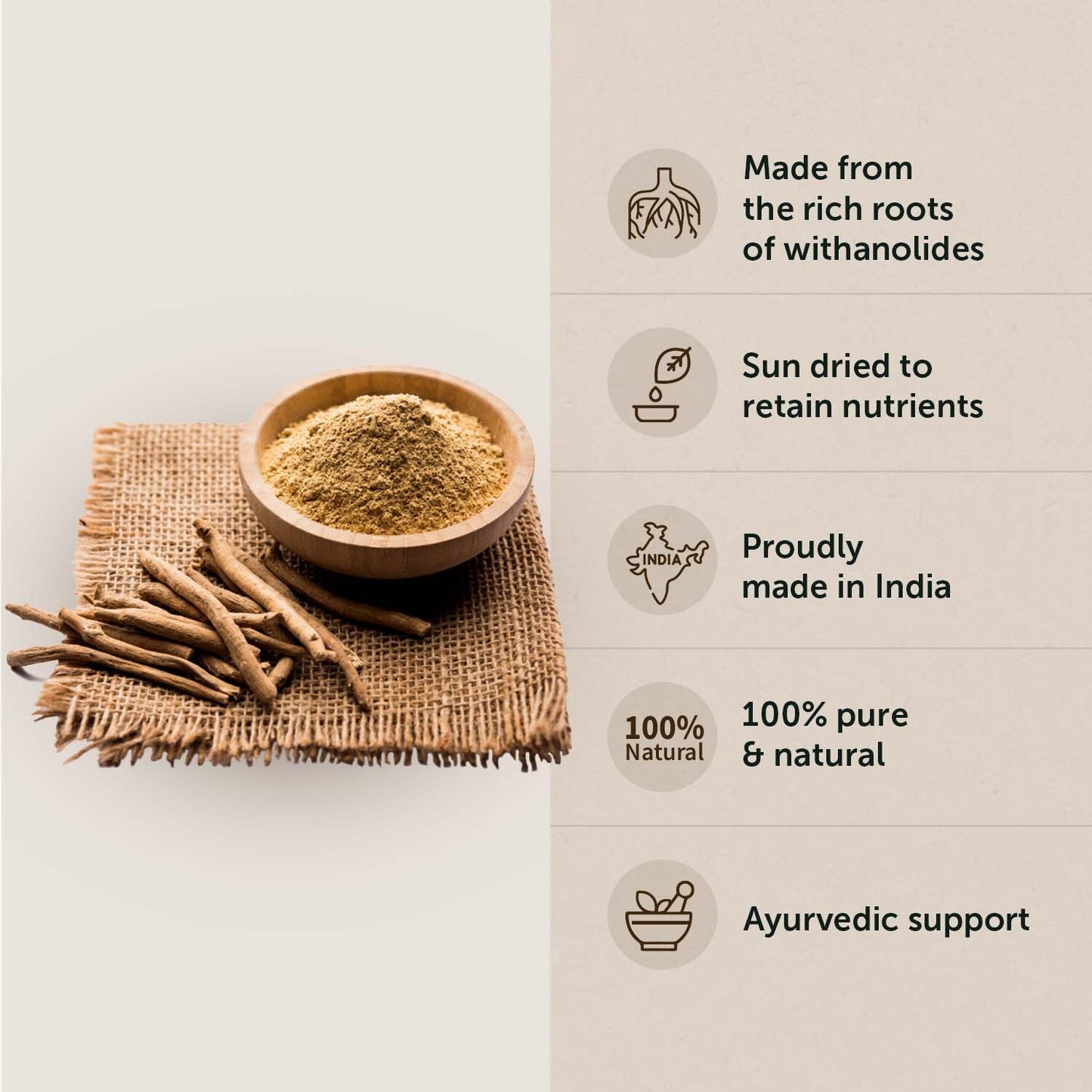 Organic Ashwagandha Powder - Boost Energy, Reduce Stress