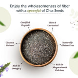 Raw Unroasted Chia Seeds with Omega 3 and Fiber helps in Weight Loss and blood sugar management for men & women