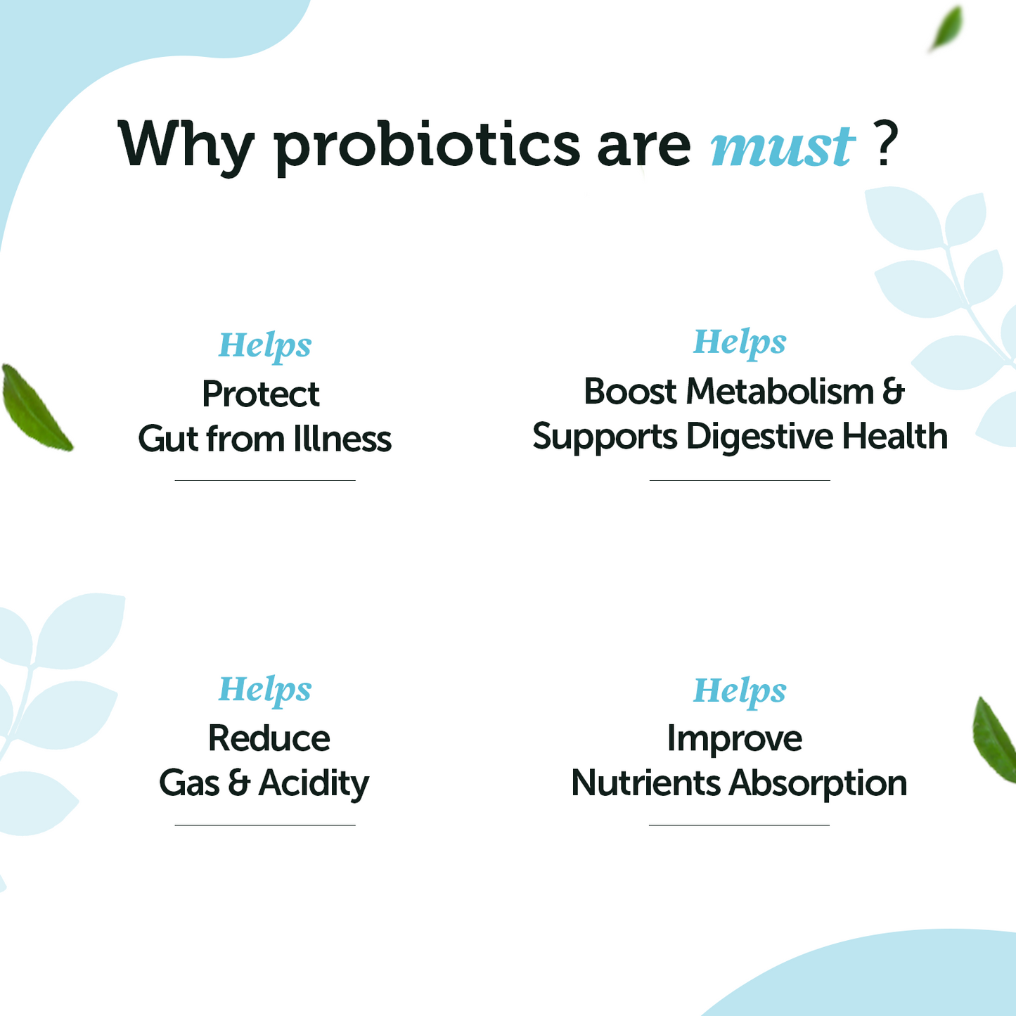 Daily Probiotic Capsules - Gut & Immune Health Boost