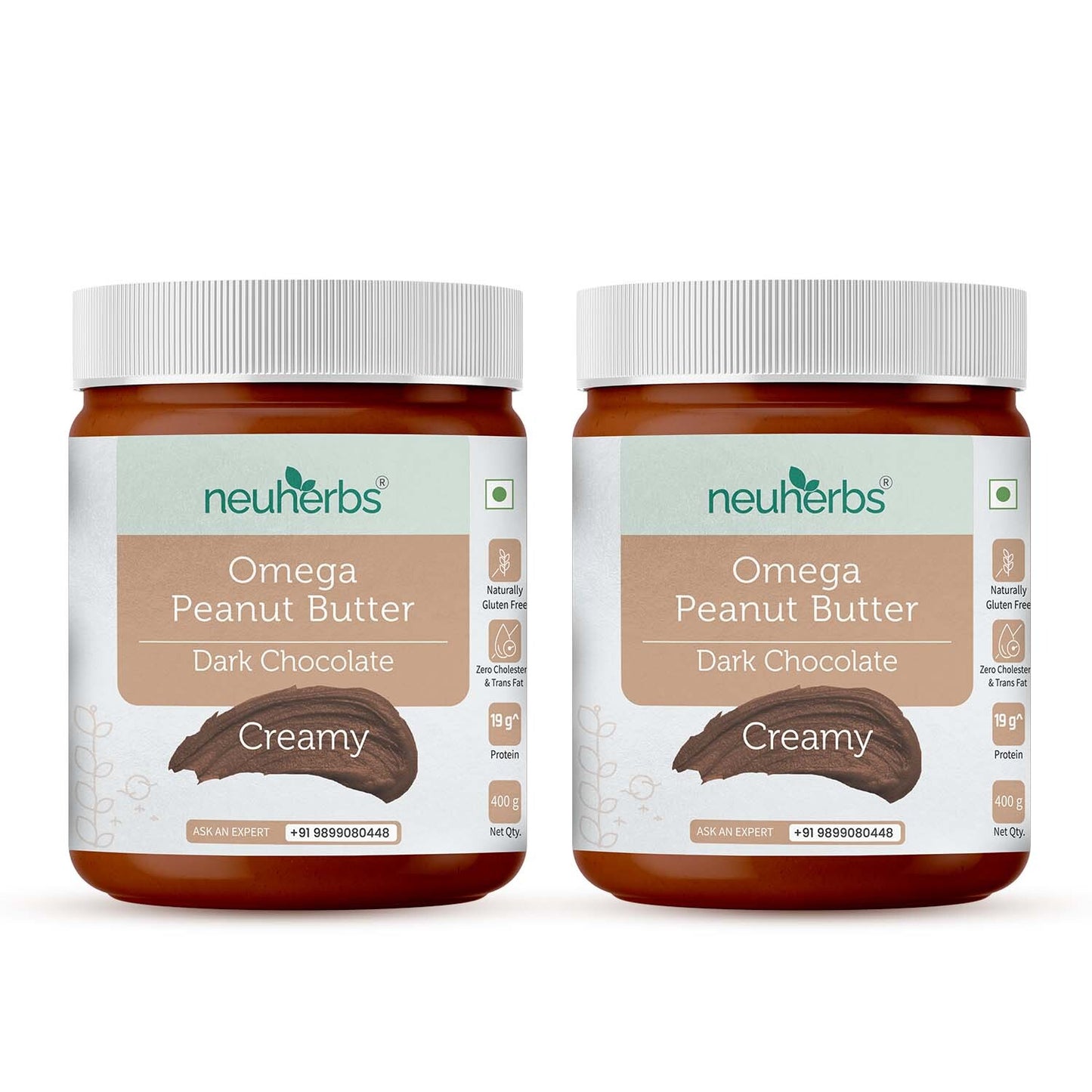 Creamy All Natural Peanut Butter (Dark Chocolate): Protein & Omega-3