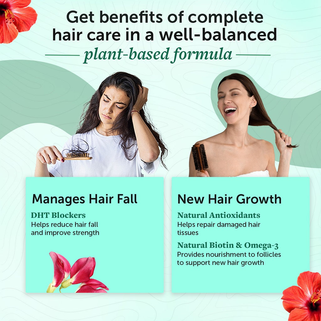 Plant-Based Biotin Powder 10000 mcg+ for Hair Growth