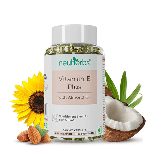 Vitamin E Plus Capsules (30) to Revitalize Skin & Hair