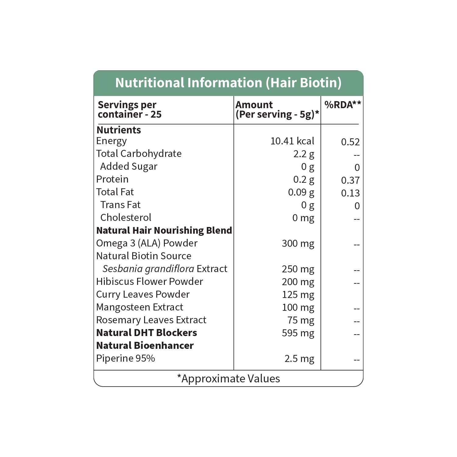 Plant-Based Biotin Powder 10000 mcg+ for Hair Growth image 6