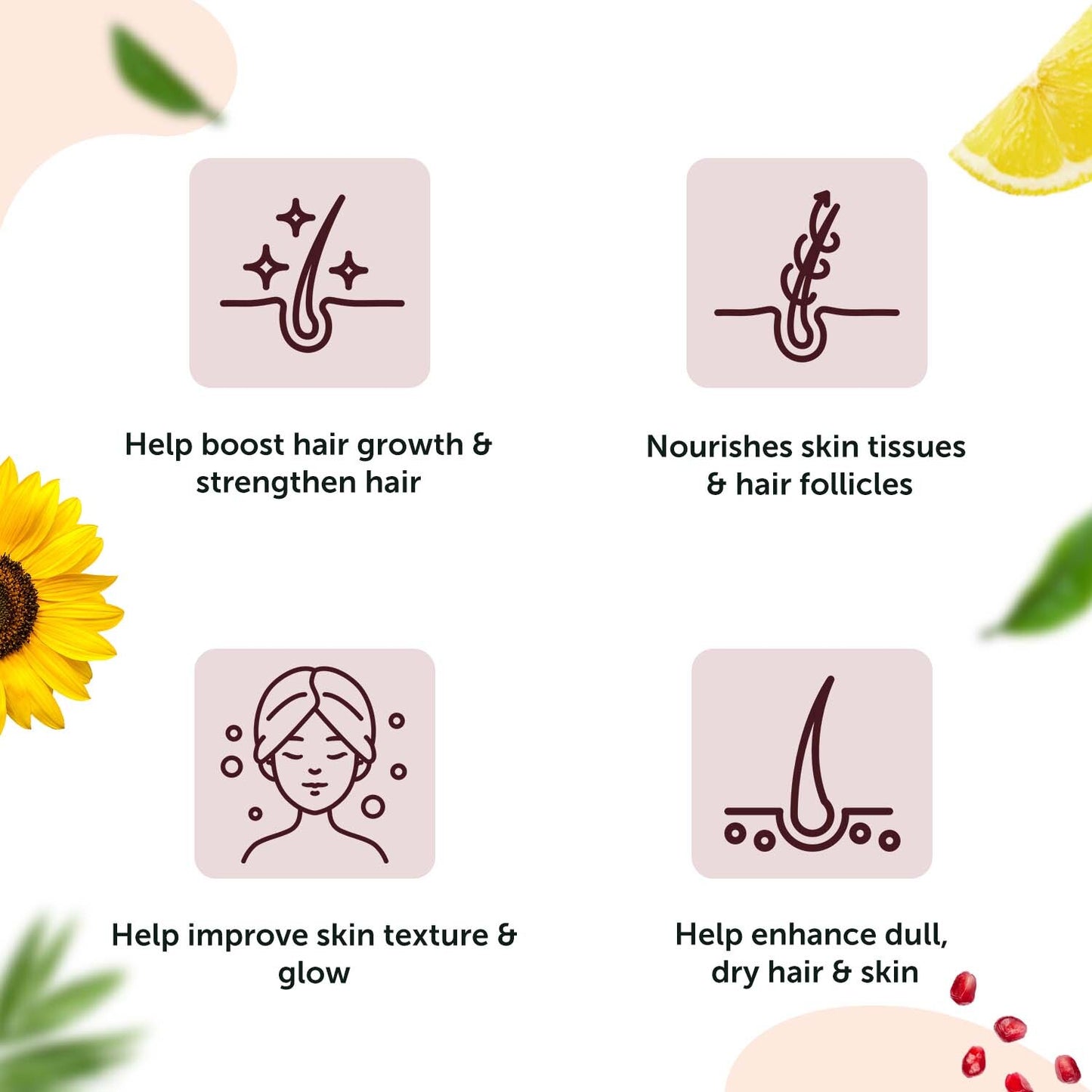 Hair Growth & Beauty Combo: Vitamins for Glowing Skin & Strong Hair