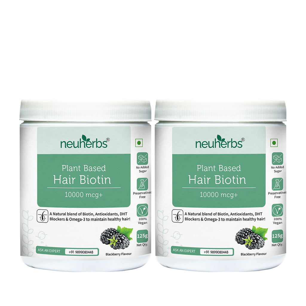Plant-Based Biotin Powder 10000 mcg+ for Hair Growth image 5